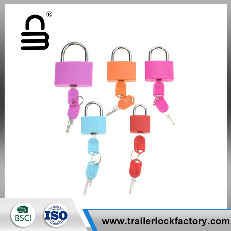 Plastic Cover Colorful Brass Cylinder Flexilis Cover Padlock