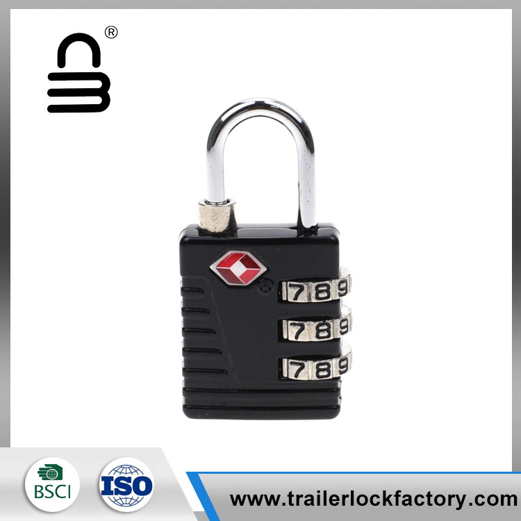 TSA III Digit Compositum Travel vidulo sarcina Padlock